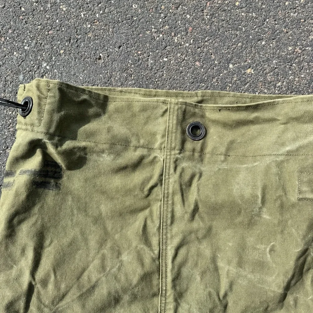 Military Duffle Bag Rucksack W/straps Canvas TOP LOAD Army Olive Green Brown USA